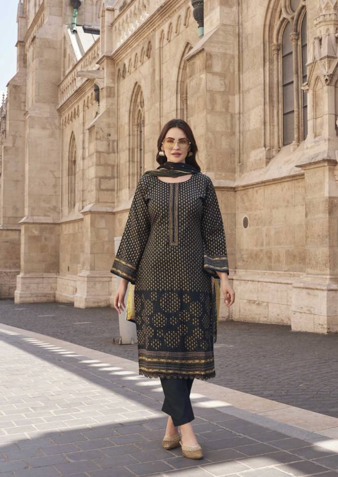 Roz Meher By The Hermitage lawn Karachi Cotton Dress Material Wholesale Shop In Surat